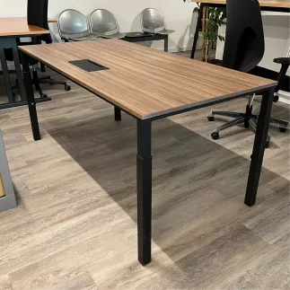 SEDUS TEMPTATION│Bureau L160 x p80 x H réglable│Noyer/Noir