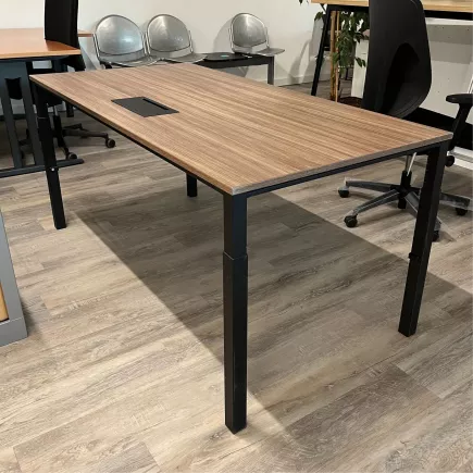 SEDUS TEMPTATION│Bureau L160 x p80 x H réglable│Noyer/Noir