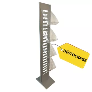 PRESENTOIR│Porte-catalogue H 165 cm │Acier / Plexiglas│5 compartiments