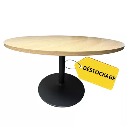 ELOISE│Table ronde ø 120 cm chêne clair / anthracite