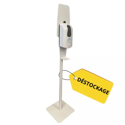SAFE│Station d'hygiène téléscopique H 150 cm │Acier / Plastique