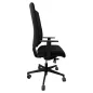 JET│Fauteuil de travail accoudoirs - Tissu noir JET│Fauteuil de travail accoudoirs - Tissu noir