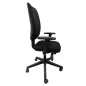 MY WORK│Fauteuil de travail accoudoirs - Tissu noir MY WORK│Fauteuil de travail accoudoirs - Tissu noir