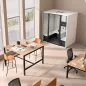 ESSENTIELLE SOLO│Modèle S│1 personne│Cabine acoustique pleine ou vitrée