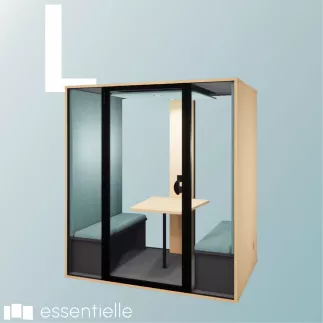ESSENTIELLE QUATTRO│Modèle L│4 personnes│Cabine acoustique pleine ou vitrée
