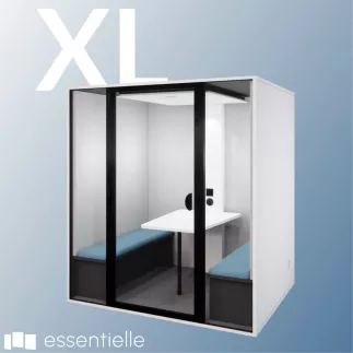 ESSENTIELLE SEI│Modèle XL│6 personnes│Cabine acoustique pleine ou vitré