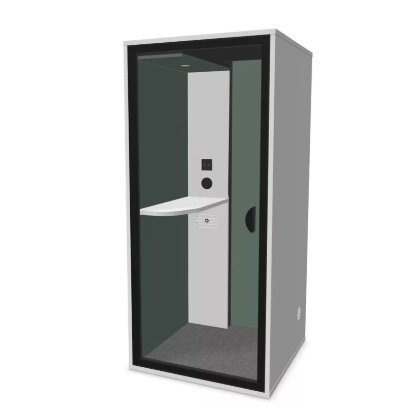 ESSENTIELLE SOLO│Modèle S│1 personne│Cabine acoustique pleine ou vitrée