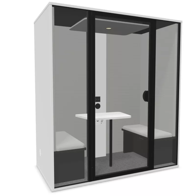 ESSENTIELLE DUO│Modèle M│2 personnes│Cabine acoustique pleine ou vitré