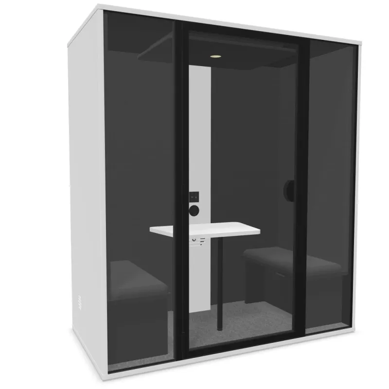 ESSENTIELLE DUO│Modèle M│2 personnes│Cabine acoustique pleine ou vitré