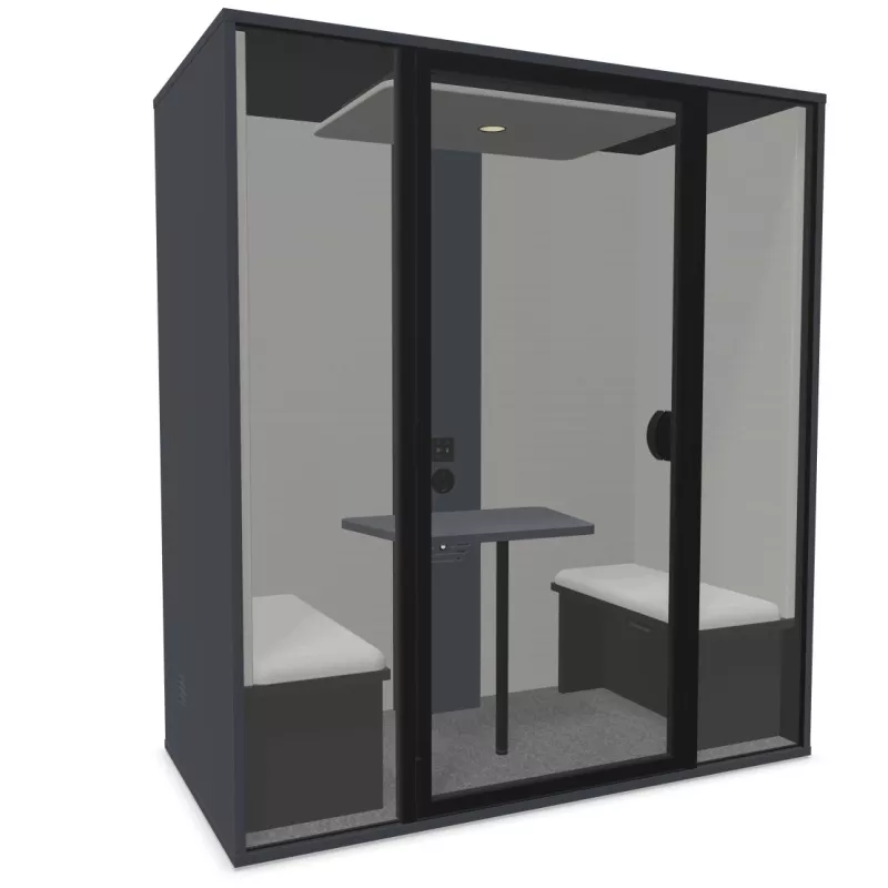 ESSENTIELLE DUO│Modèle M│2 personnes│Cabine acoustique pleine ou vitré