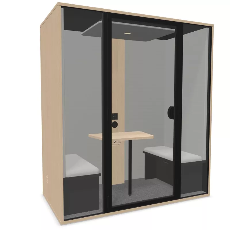 ESSENTIELLE DUO│Modèle M│2 personnes│Cabine acoustique pleine ou vitré