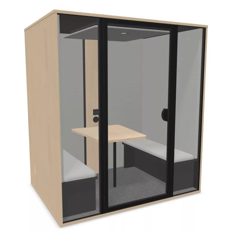 ESSENTIELLE QUATTRO│Modèle L│4 personnes│Cabine acoustique pleine ou vitrée