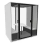 ESSENTIELLE QUATTRO│Modèle L│4 personnes│Cabine acoustique pleine ou vitrée