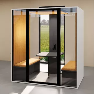 ESSENTIELLE QUATTRO│Modèle L│4 personnes│Cabine acoustique pleine ou vitrée