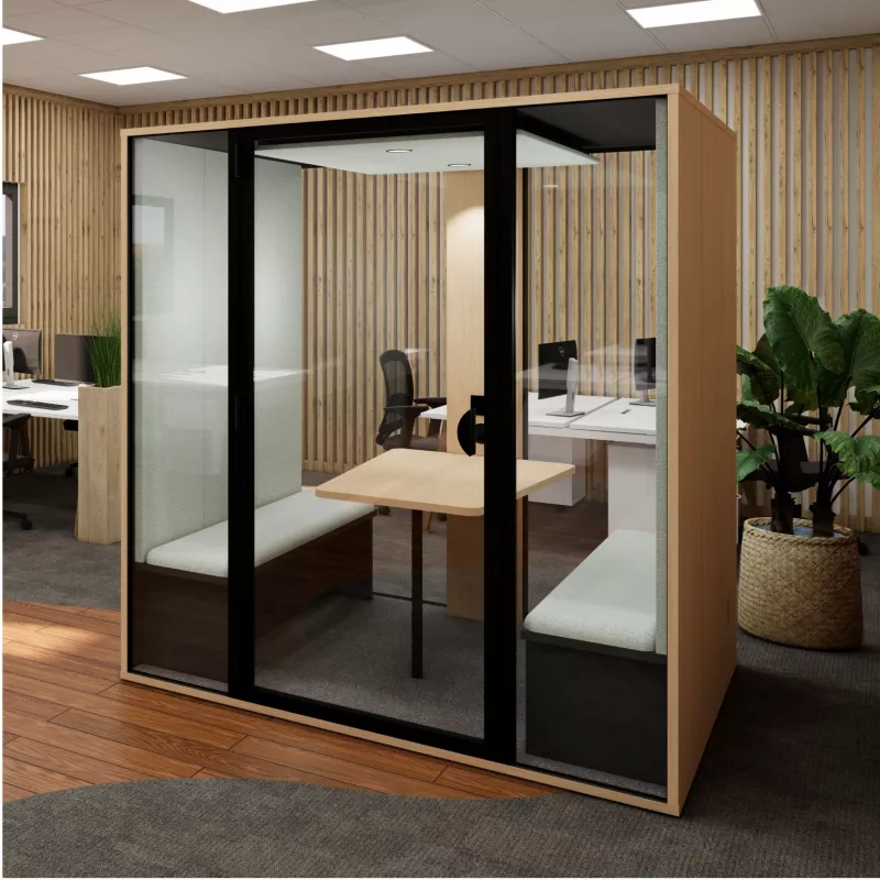 ESSENTIELLE SEI│Modèle XL│6 personnes│Cabine acoustique pleine ou vitré