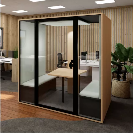 ESSENTIELLE SEI│Modèle XL│6 personnes│Cabine acoustique pleine ou vitré
