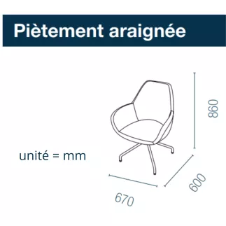 BIP│Chauffeuse Pied araignée│Tissu