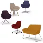 BIP│Chauffeuse réglable sur roulettes│Tissu BIP│Chauffeuse réglable sur roulettes│Tissu