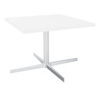 STAR│Table Basse carrée│Noir ou Blanc/Chromé