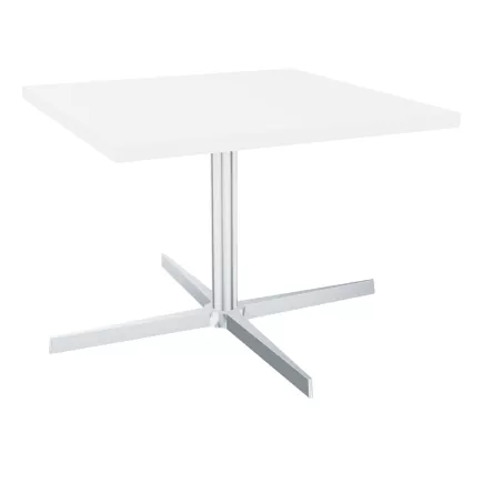 STAR│Table Basse carrée│Noir ou Blanc/Chromé