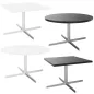 STAR│Table Basse ronde ø 75 cm│Noir ou Blanc/Chromé STAR│Table Basse ronde ø 75 cm│Noir ou Blanc/Chromé