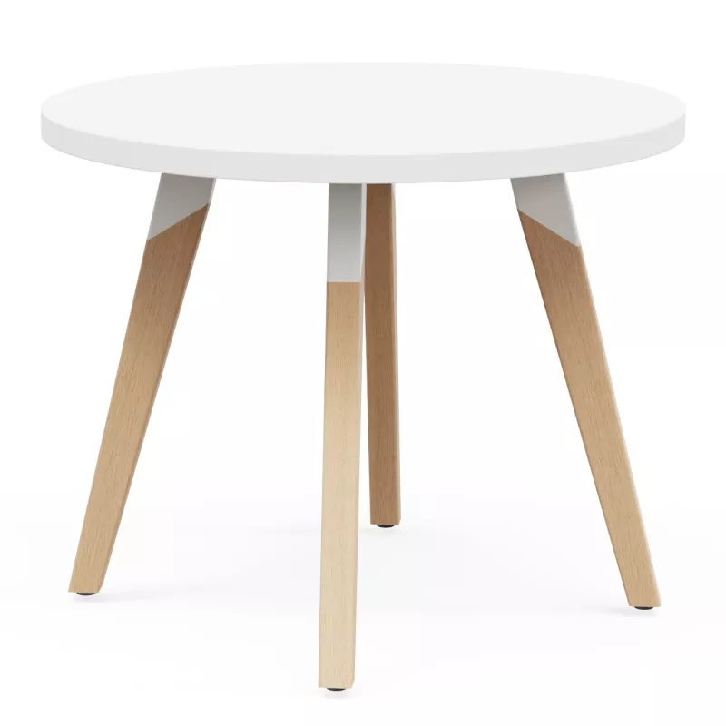 EVASION│Table Basse ronde ø 75 x H 45 cm│Noir ou blanc / Hêtre EVASION│Table Basse ronde ø 75 x H 45 cm│Noir ou blanc / Hêtre