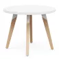 EVASION│Table Basse ronde ø 75 x H 45 cm│Noir ou blanc / Hêtre EVASION│Table Basse ronde ø 75 x H 45 cm│Noir ou blanc / Hêtre