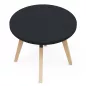 EVASION│Table Basse ronde ø 75 x H 45 cm│Noir ou blanc / Hêtre EVASION│Table Basse ronde ø 75 x H 45 cm│Noir ou blanc / Hêtre