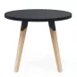 EVASION│Table Basse ronde ø 75 x H 45 cm│Noir ou blanc / Hêtre EVASION│Table Basse ronde ø 75 x H 45 cm│Noir ou blanc / Hêtre