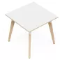 EVASION│Table carrée L 80 x H 73.5 cm│2 coloris de plateaux / Pied hêtre massif EVASION│Table carrée L 80 x H 73.5 cm│2 coloris de plateaux / Pied hêtre massif