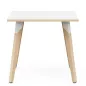 EVASION│Table carrée L 80 x H 73.5 cm│2 coloris de plateaux / Pied hêtre massif EVASION│Table carrée L 80 x H 73.5 cm│2 coloris de plateaux / Pied hêtre massif