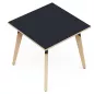 EVASION│Table carrée L 80 x H 73.5 cm│2 coloris de plateaux / Pied hêtre massif EVASION│Table carrée L 80 x H 73.5 cm│2 coloris de plateaux / Pied hêtre massif