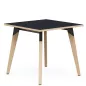 EVASION│Table carrée L 80 x H 73.5 cm│2 coloris de plateaux / Pied hêtre massif EVASION│Table carrée L 80 x H 73.5 cm│2 coloris de plateaux / Pied hêtre massif