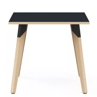 EVASION│Table carrée L 80 x H 73.5 cm│2 coloris de plateaux / Pied hêtre massif