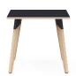 EVASION│Table carrée L 80 x H 73.5 cm│2 coloris de plateaux / Pied hêtre massif EVASION│Table carrée L 80 x H 73.5 cm│2 coloris de plateaux / Pied hêtre massif