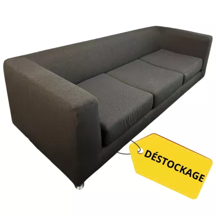 LOUNGE│Gamme Fauteuil et Canapé Tissu 3 places│Gris Otter