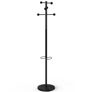 AURA│Porte-manteaux H 178 cm│6 Patères│Métal noir