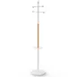 AURA│Porte-manteaux H 178 cm│6 Patères│Blanc / Hêtre AURA│Porte-manteaux H 178 cm│6 Patères│Blanc / Hêtre