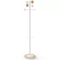 BORA│Porte-manteaux H 178 cm│6 Patères│Bambou / blanc BORA│Porte-manteaux H 178 cm│6 Patères│Bambou / blanc
