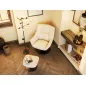 BILBAO│Fauteuil avec repose-pieds│Assise pivotante BILBAO│Fauteuil avec repose-pieds│Assise pivotante