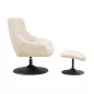 BILBAO│Fauteuil avec repose-pieds│Assise pivotante BILBAO│Fauteuil avec repose-pieds│Assise pivotante