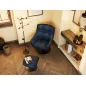 BILBAO│Fauteuil avec repose-pieds│Assise pivotante BILBAO│Fauteuil avec repose-pieds│Assise pivotante