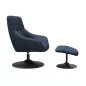 BILBAO│Fauteuil avec repose-pieds│Assise pivotante BILBAO│Fauteuil avec repose-pieds│Assise pivotante