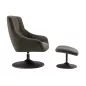 BILBAO│Fauteuil avec repose-pieds│Assise pivotante BILBAO│Fauteuil avec repose-pieds│Assise pivotante