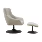 BILBAO│Fauteuil avec repose-pieds│Assise pivotante BILBAO│Fauteuil avec repose-pieds│Assise pivotante