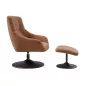 BILBAO│Fauteuil avec repose-pieds│Assise pivotante BILBAO│Fauteuil avec repose-pieds│Assise pivotante