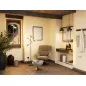 BILBAO│Fauteuil avec repose-pieds│Assise pivotante