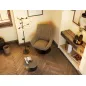 BILBAO│Fauteuil avec repose-pieds│Assise pivotante