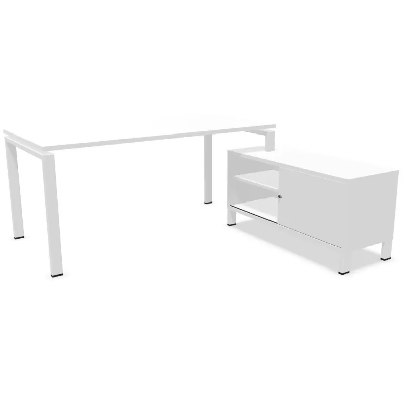 RIO DIRECTION│Bureau de direction p 80 avec rangements - L 160/180 cm RIO DIRECTION│Bureau de direction p 80 avec rangements - L 160/180 cm