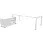 RIO DIRECTION│Bureau de direction L 200 p 100 avec rangements RIO DIRECTION│Bureau de direction L 200 p 100 avec rangements